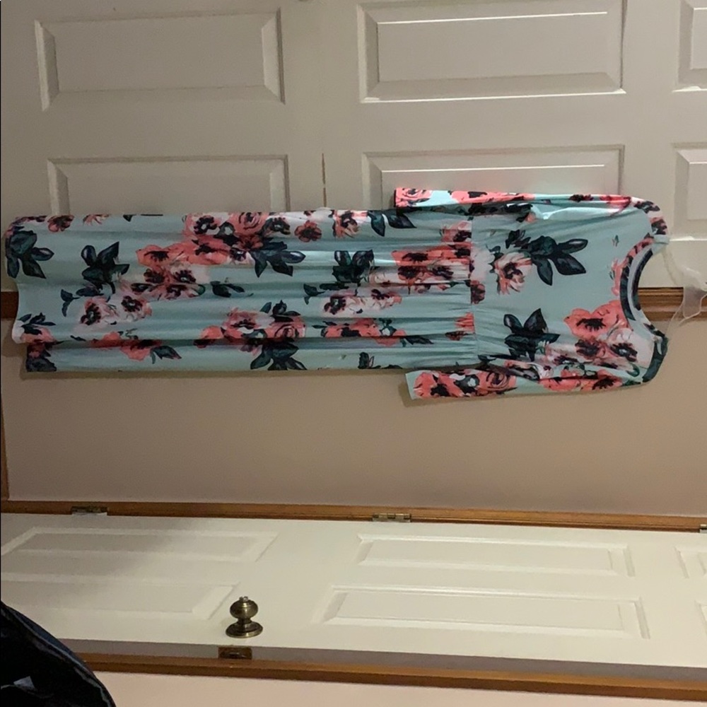 Floral Maxi Dress - Extra Long - Boutique